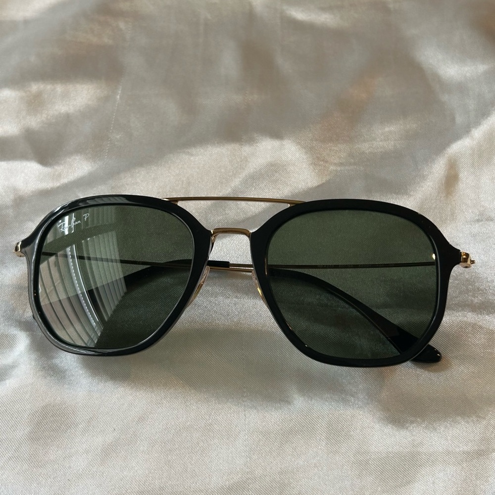 Ray-Ban Black and Gold Sunglasses RB4273